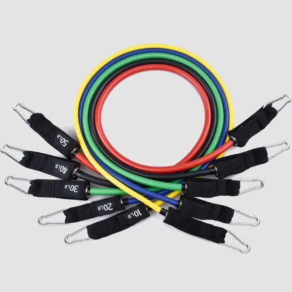 13-Pcs Intey Resistance Band Home Workout Set with Handles, Door Anchor, and Ankle Straps