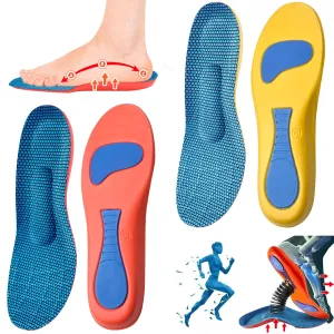 2 pairs of orthopedic insoles, Comfysole heel spur insoles for bunions, plantar fasciitis, men and women, to support the arch of the foot, foot pain 41-42