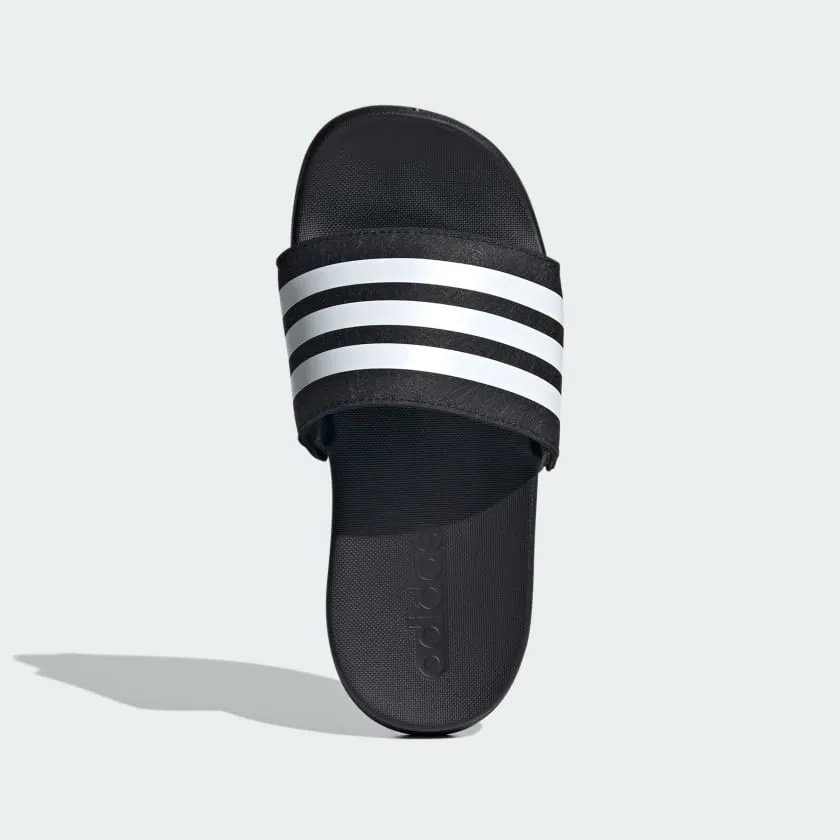 ADIDAS KIDS ADILETTE COMFORT BLACK/WHITE SLIDES