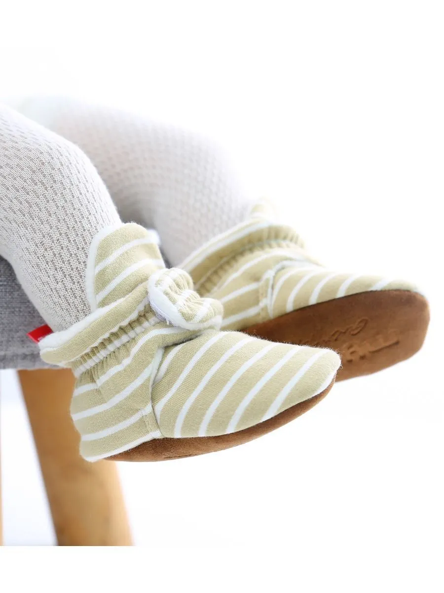 Adorable Baby Stripe Furry Pre-walker Shoes