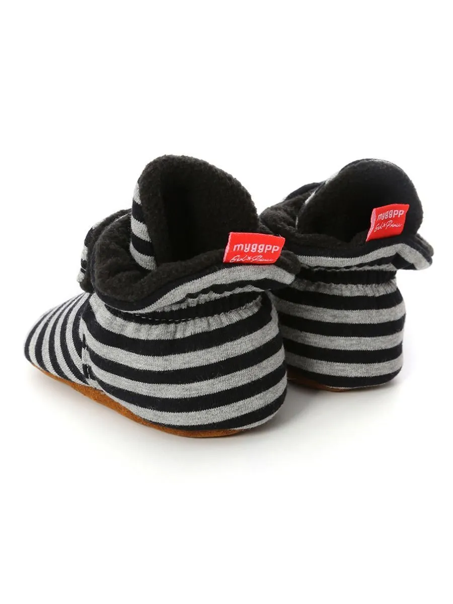 Adorable Baby Stripe Furry Pre-walker Shoes