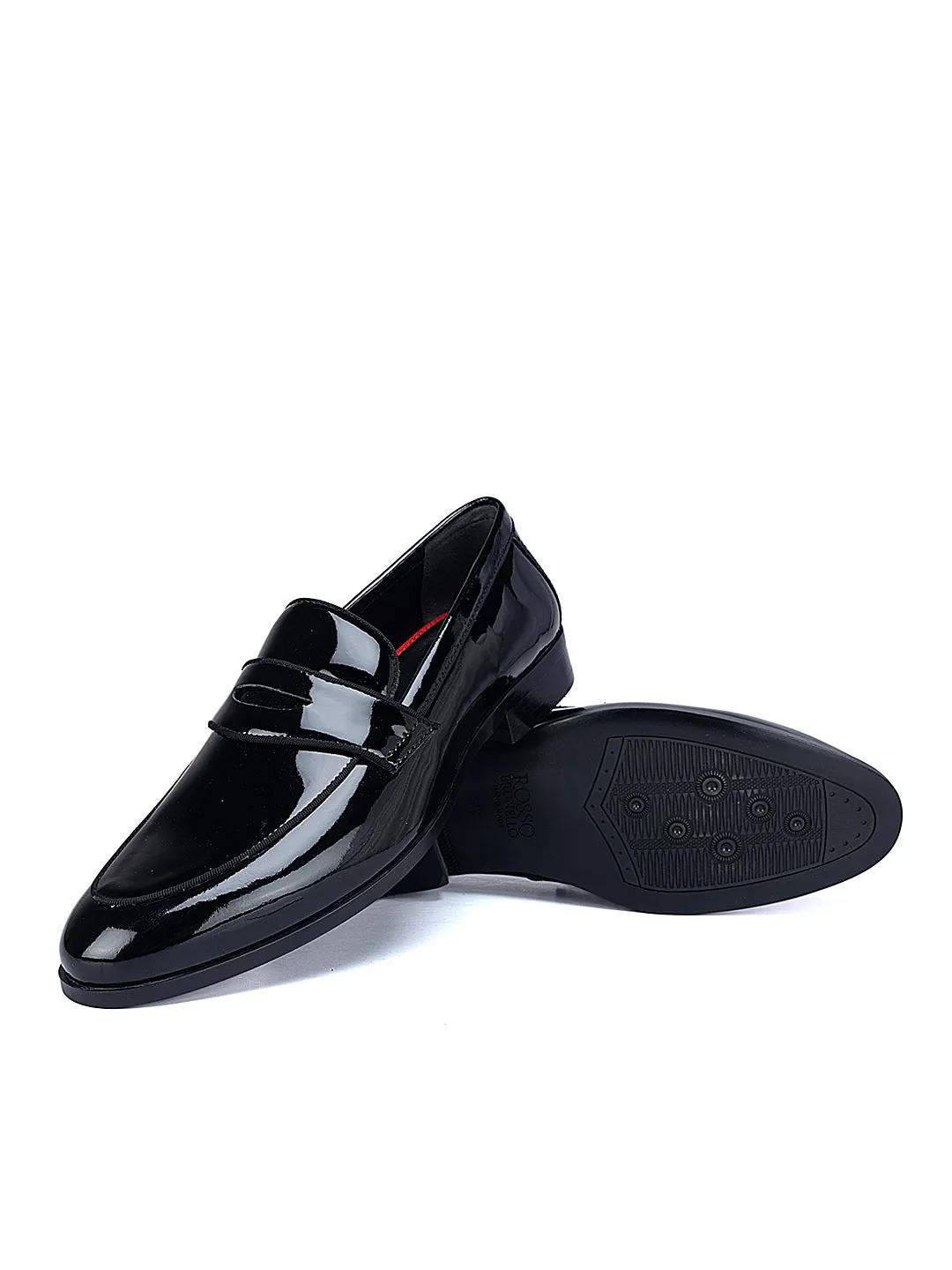 Black Patent Leather Loafers