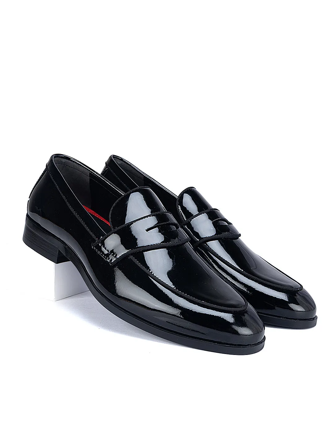 Black Patent Leather Loafers