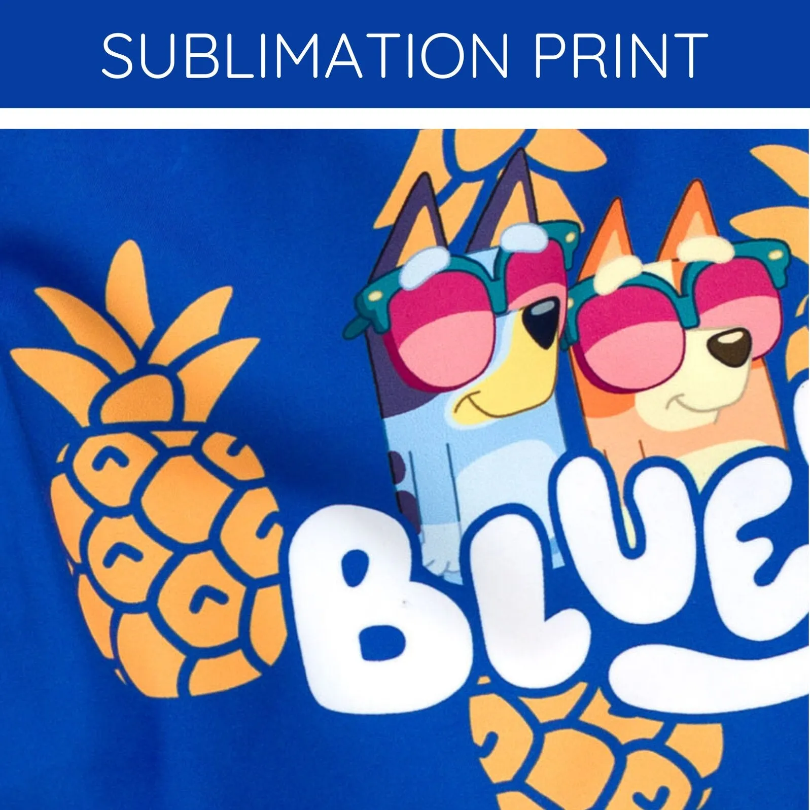 Bluey UPF 50  Swim Trunks Bathing Suit