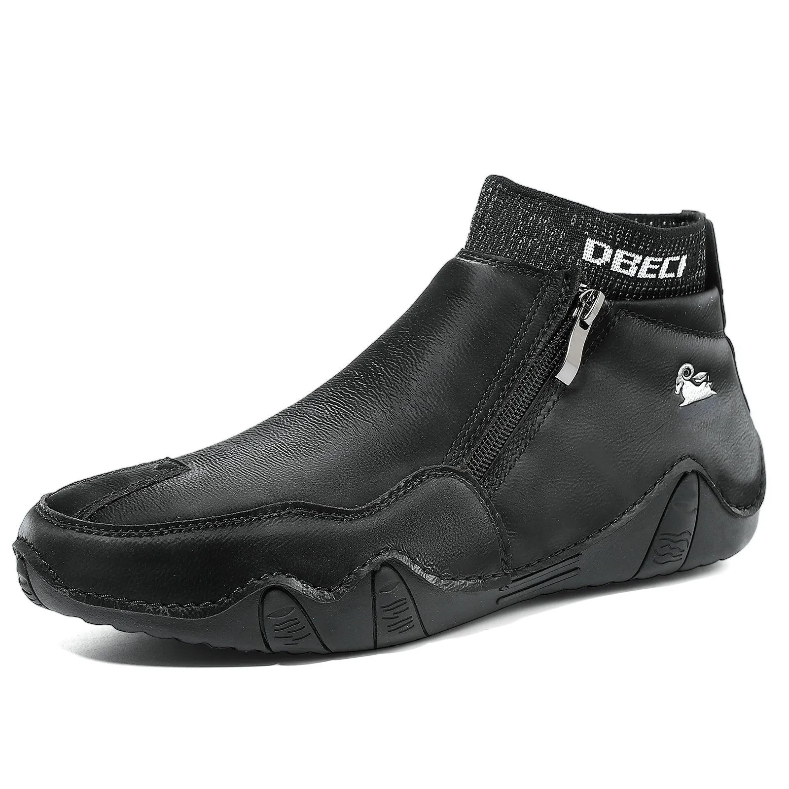 Bootara Men's High-Top Martin Boots Winter Warmth and Durability Large Size Outdoor Casual Footwear