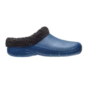 Briers Navy Comfi Fleece Clogs - Size 8