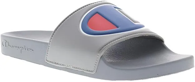 Champion Mens Slides Sandals Flip Flops - Concrete