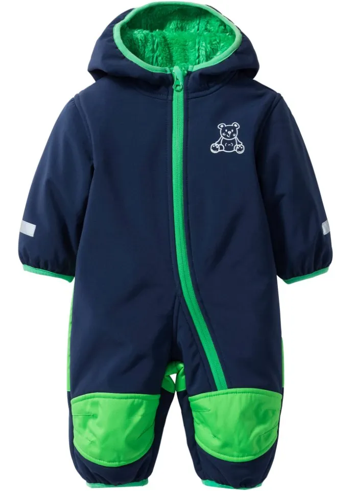 Children's softshell overalls Bpc Bonprix Collection, blue