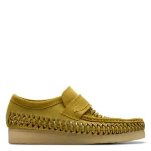 Clarks Men's WB Loafer Weave in Olive Suede