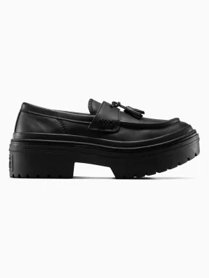 Ctas Lugged Heel Loafer Black/Black/Black Shoes