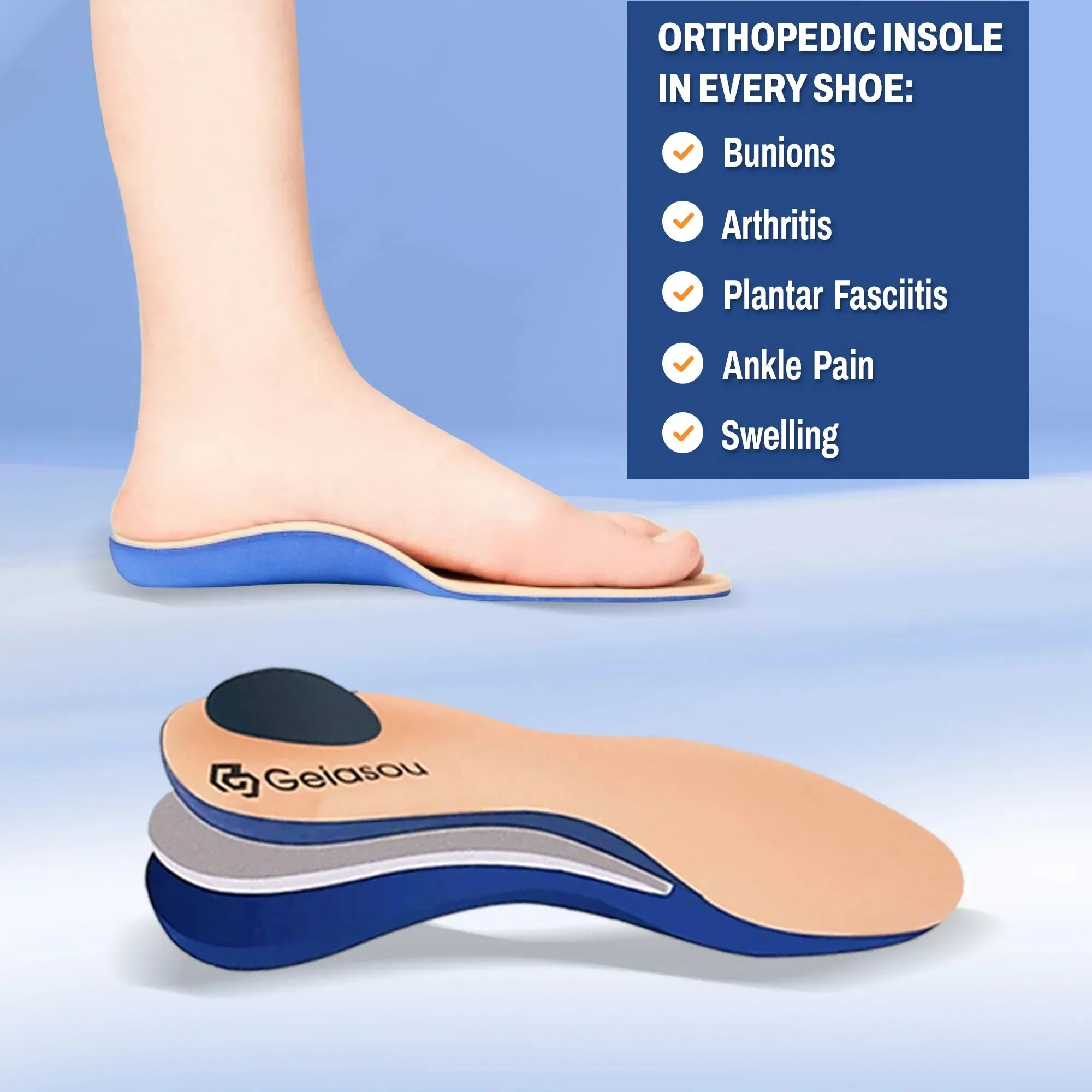 Cuzcare Women Orthopedic Shoes Breathable Soft Velcro Strap Standing All day Shoes