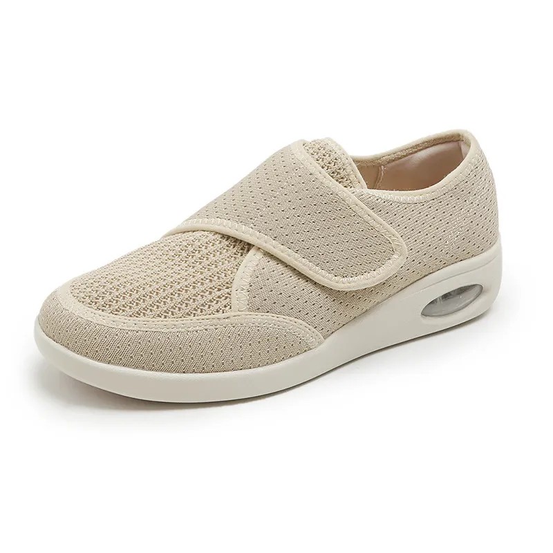 Cuzcare Women Orthopedic Shoes Breathable Soft Velcro Strap Standing All day Shoes