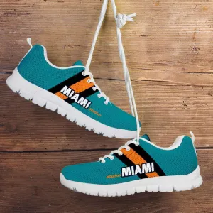 #Dolfan Miami Fan Mesh Fabric Running Shoes