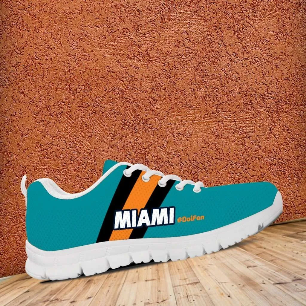 #Dolfan Miami Fan Mesh Fabric Running Shoes