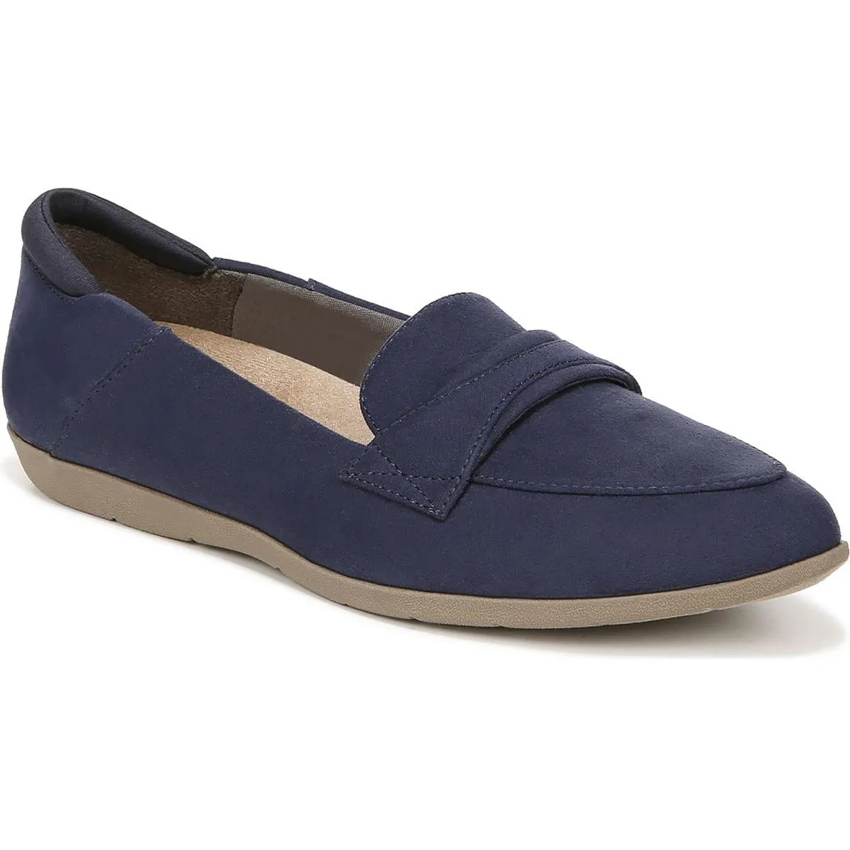 Dr. Scholl's Shoes Womens Emilia Faux Suede Slip-On Loafers