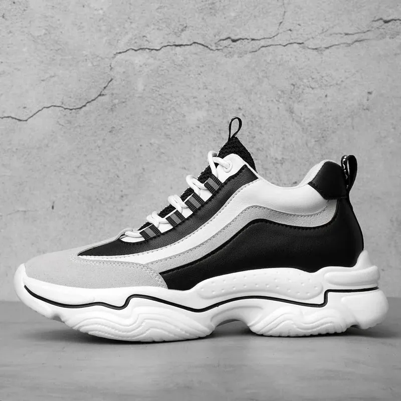 Elevator Sneakers 10cm or 8cm Height Boosting Sports Skyscraper Shoes Stand Tall