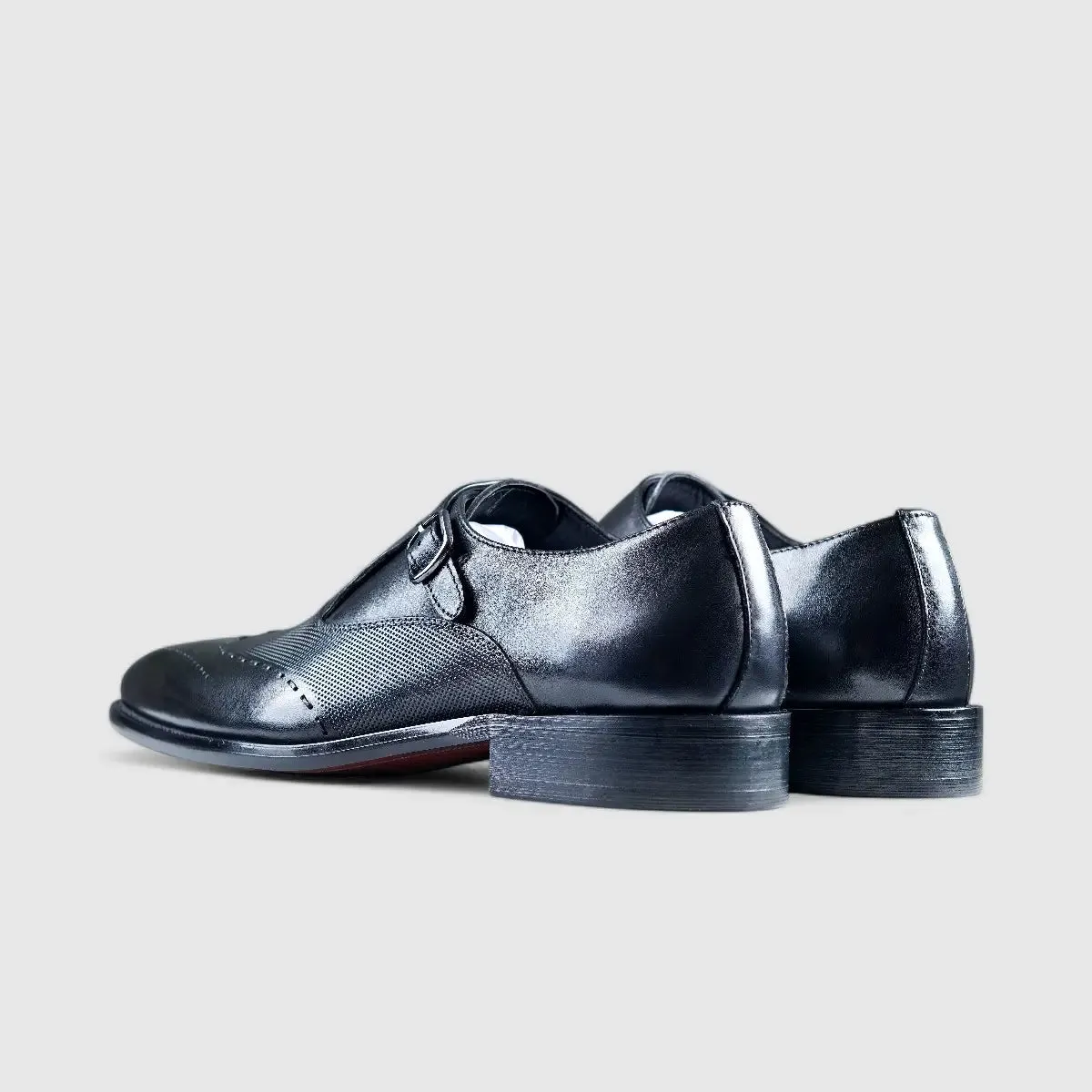 Fabino Dress Single Monk Strap Black M3220085