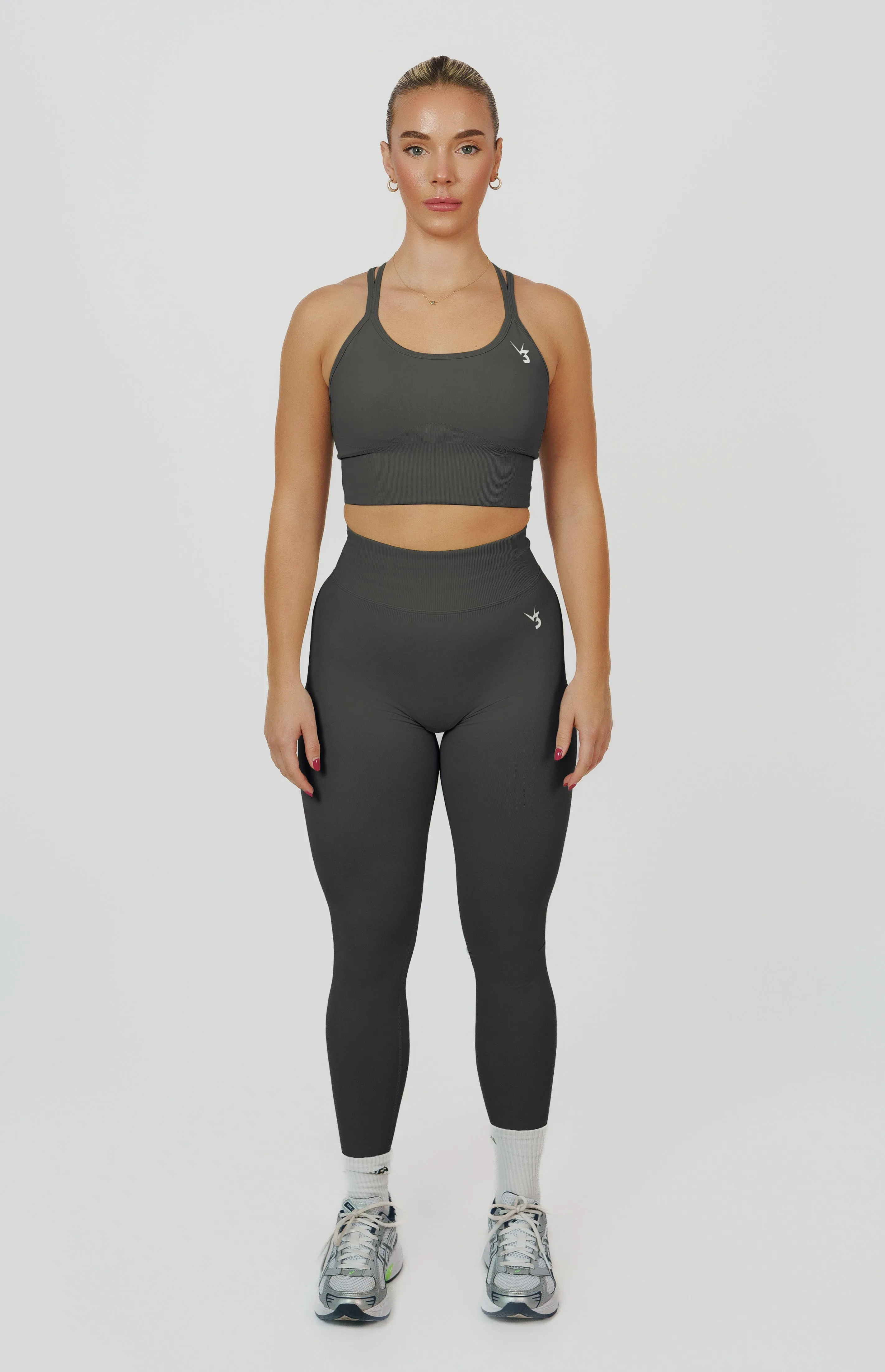 Form Seamless Strappy Sports Bra - Slate Grey