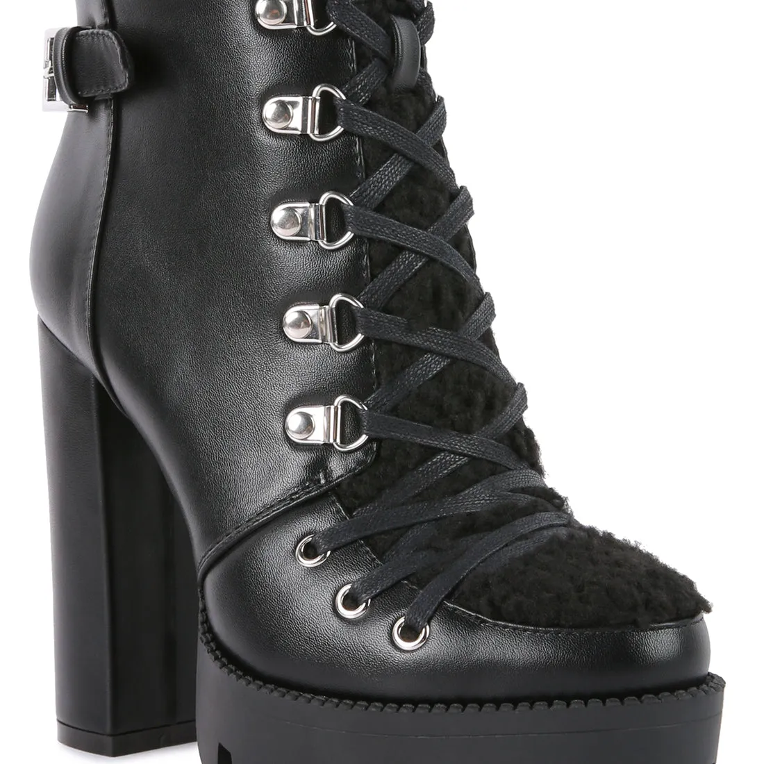 Fur Collared Ankle Boots
