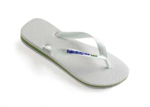 Havaianas Brasil Logo In White