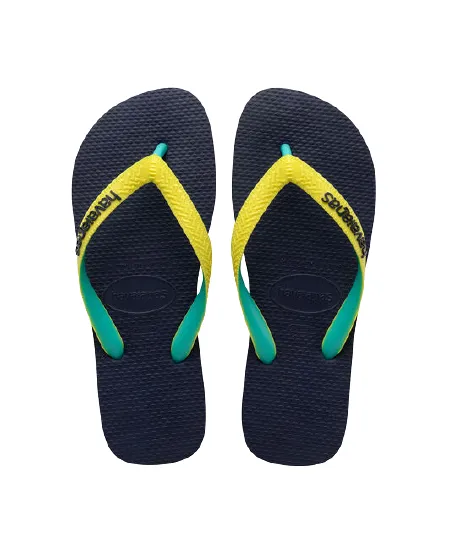HAVAIANAS TOP MIX - NAVY/NEON YELLOW