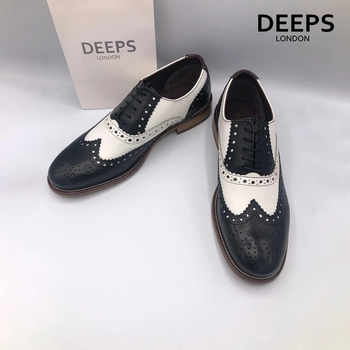 JIM LONDON BROGUES HANDCRAFTED GATSBY MEN'S SHOES TANNAVY