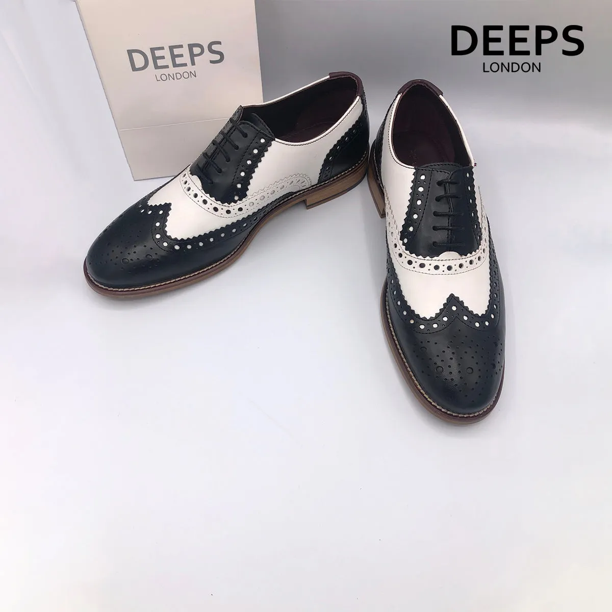 JIM LONDON BROGUES HANDCRAFTED GATSBY MEN'S SHOES TANNAVY