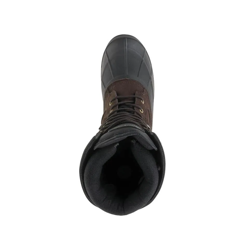 Kamik Men's Nationplus Snow Boot Dark Brown Lace Up Fur Lined Insulated Boots (7, Dark Brown)