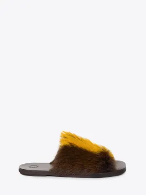 Leather slides