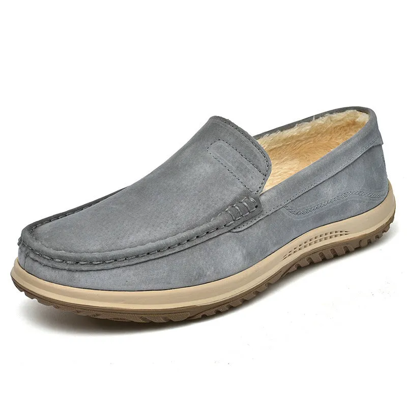 Men comfort driving casual loafers flat slip on loafers