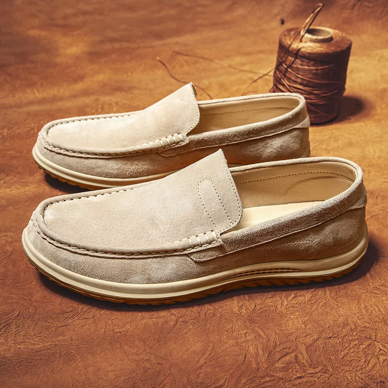 Men comfort driving casual loafers flat slip on loafers