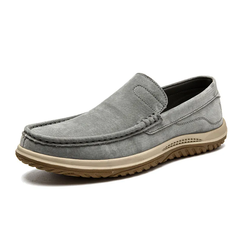 Men comfort driving casual loafers flat slip on loafers