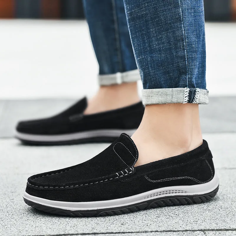 Men comfort driving casual loafers flat slip on loafers