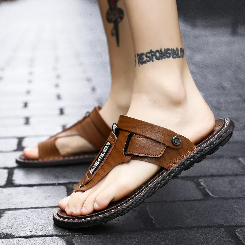 Men Sandals Slip On Fashion Flip Flops