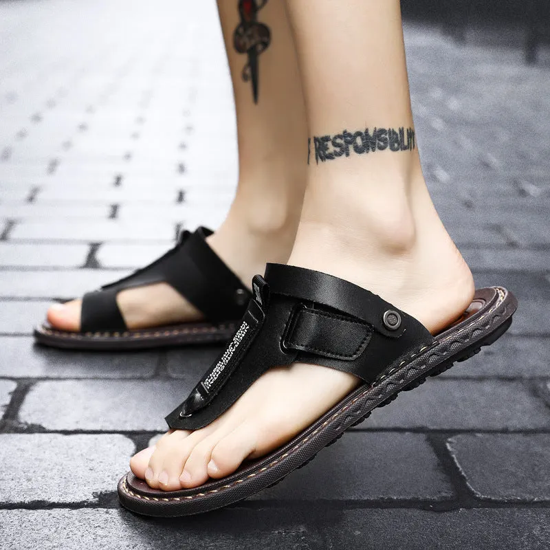 Men Sandals Slip On Fashion Flip Flops