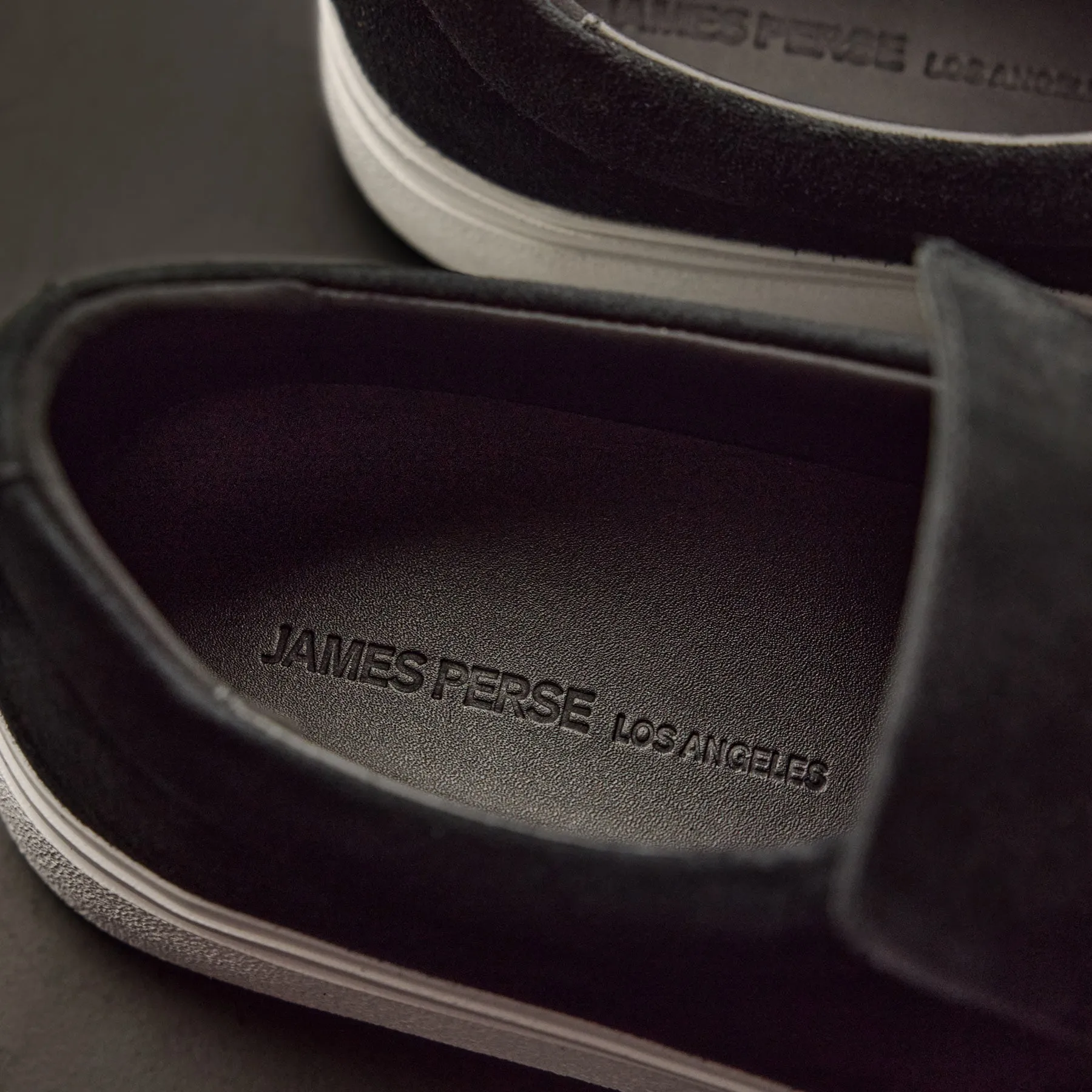 Men's Coastal Suede Slip On - Black