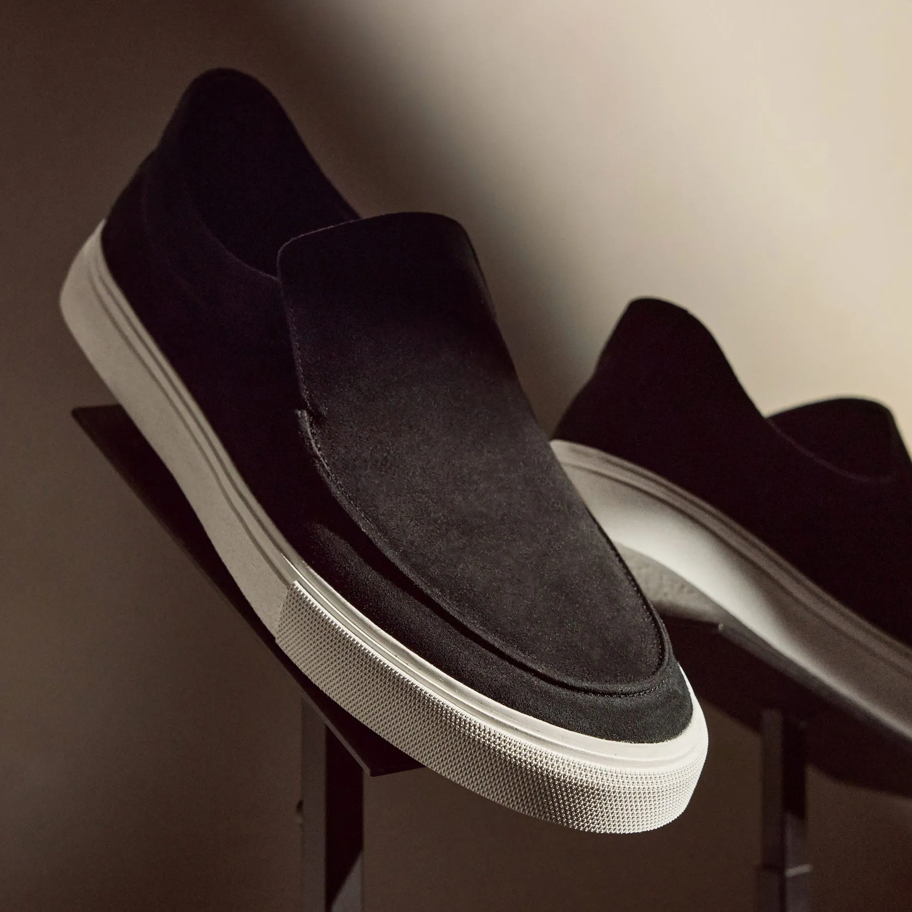 Men's Coastal Suede Slip On - Black