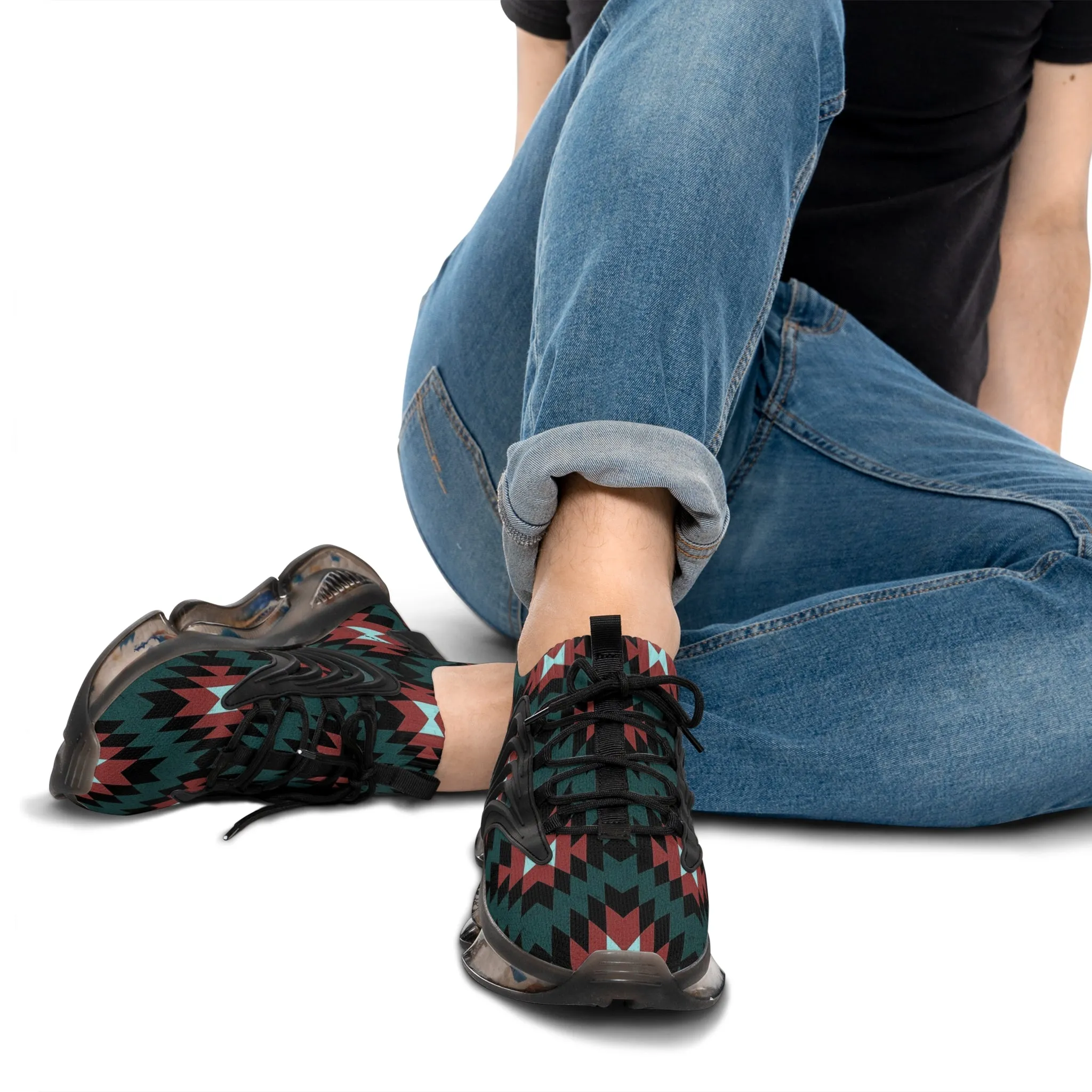 Men's Indigenous print Mesh Sneakers