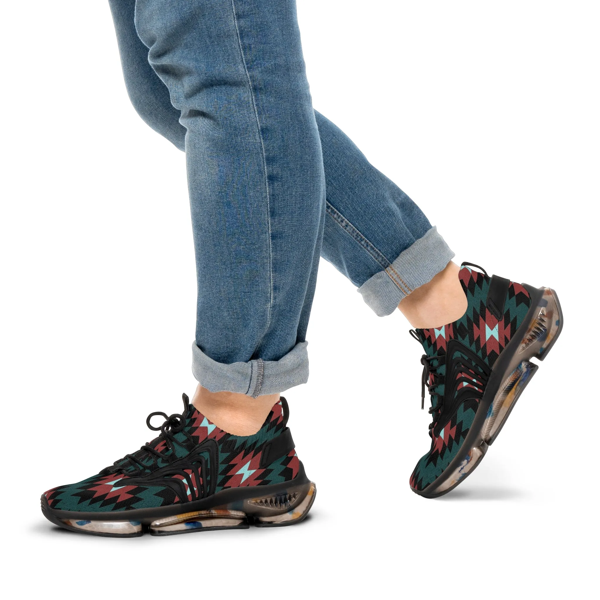 Men's Indigenous print Mesh Sneakers