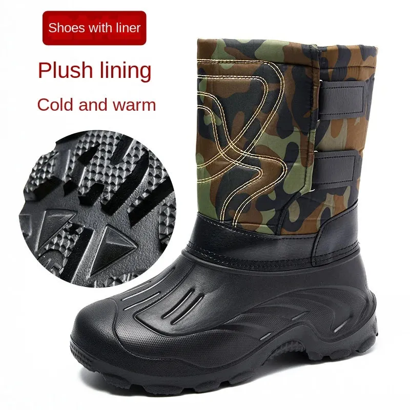 Men's Outdoor Waterproof   Anti-cold Boots for Winter
