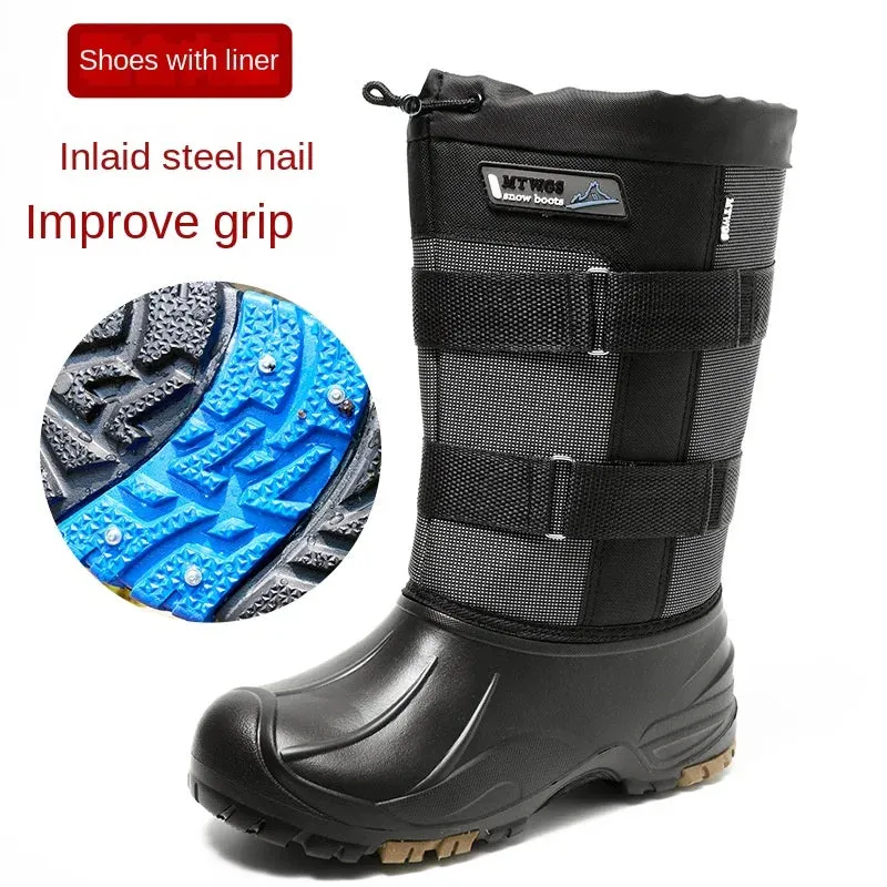 Men's Outdoor Waterproof   Anti-cold Boots for Winter