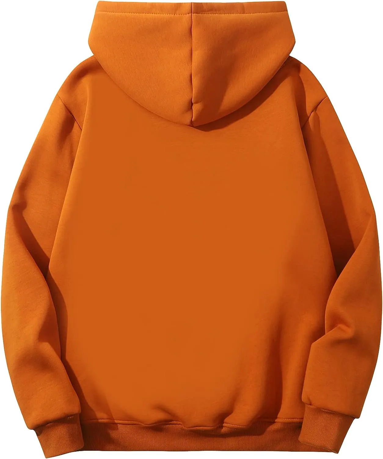 Men's Sherpa Fleece Black Long Sleeve Hoodie