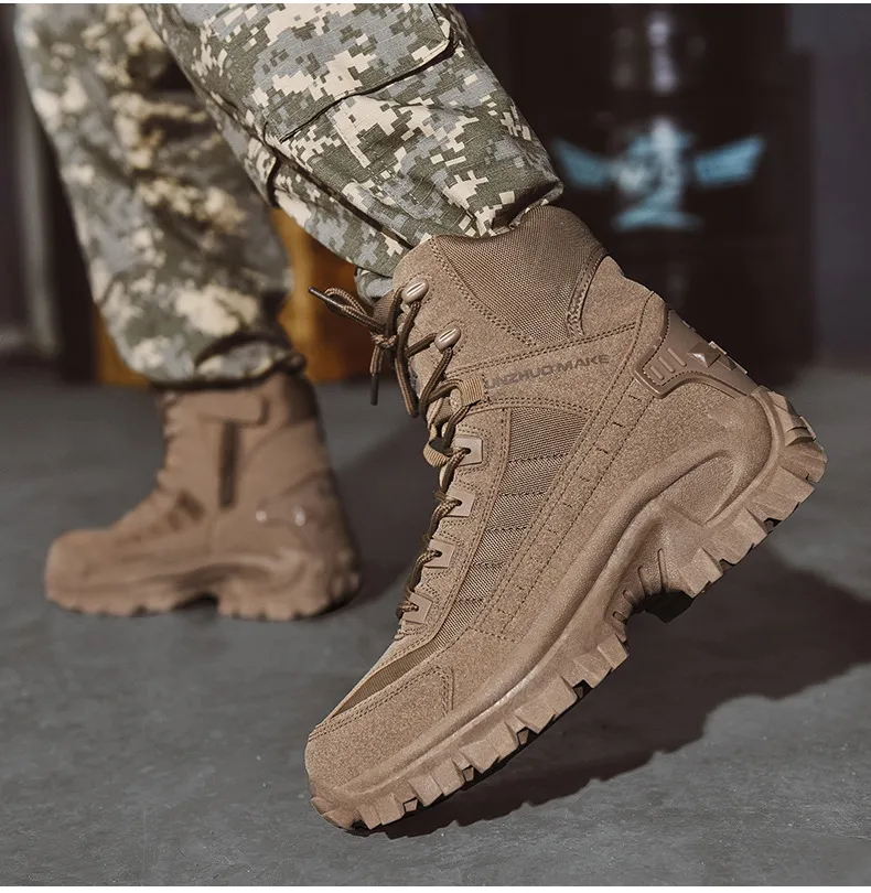 Men's Waterproof Outdoor Anti-Puncture Work Boots