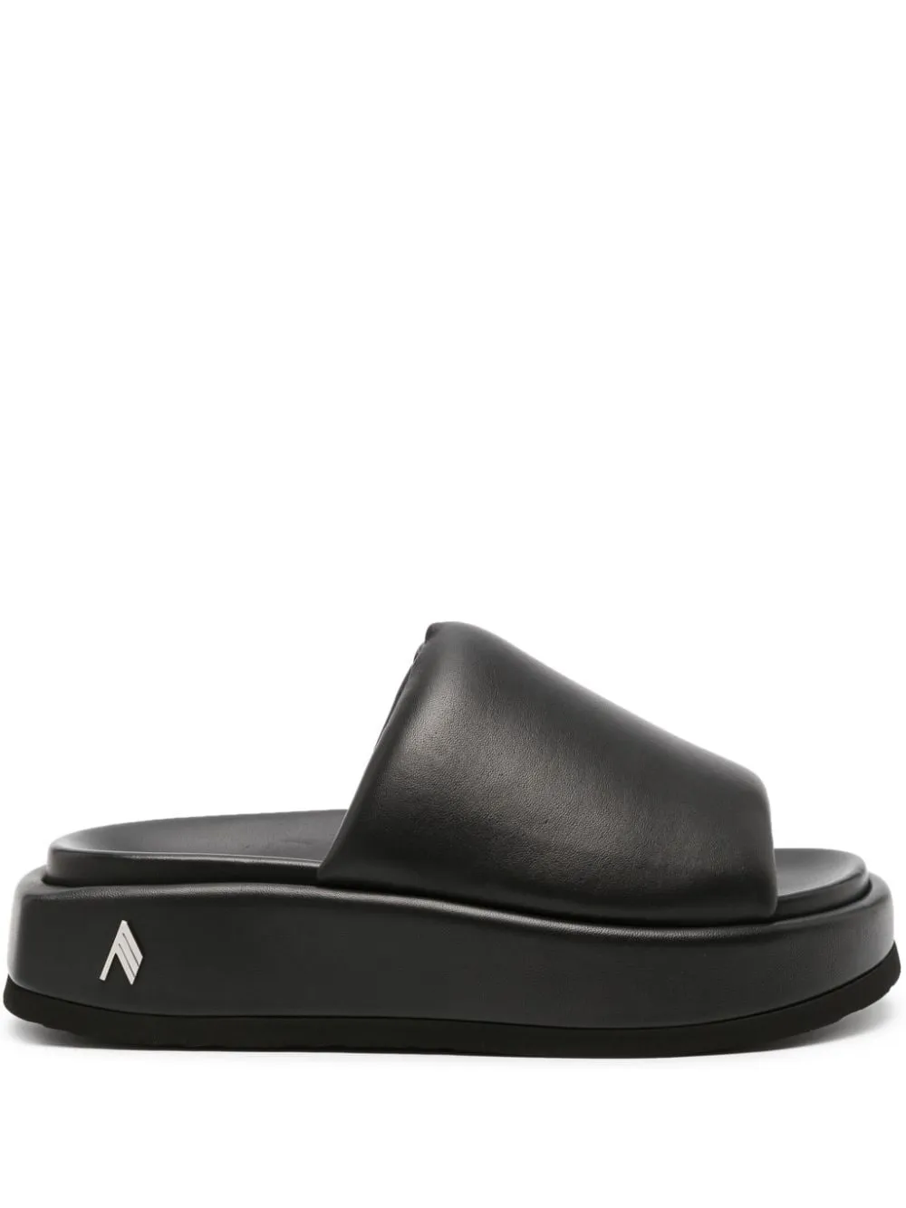 Mia platform leather slides