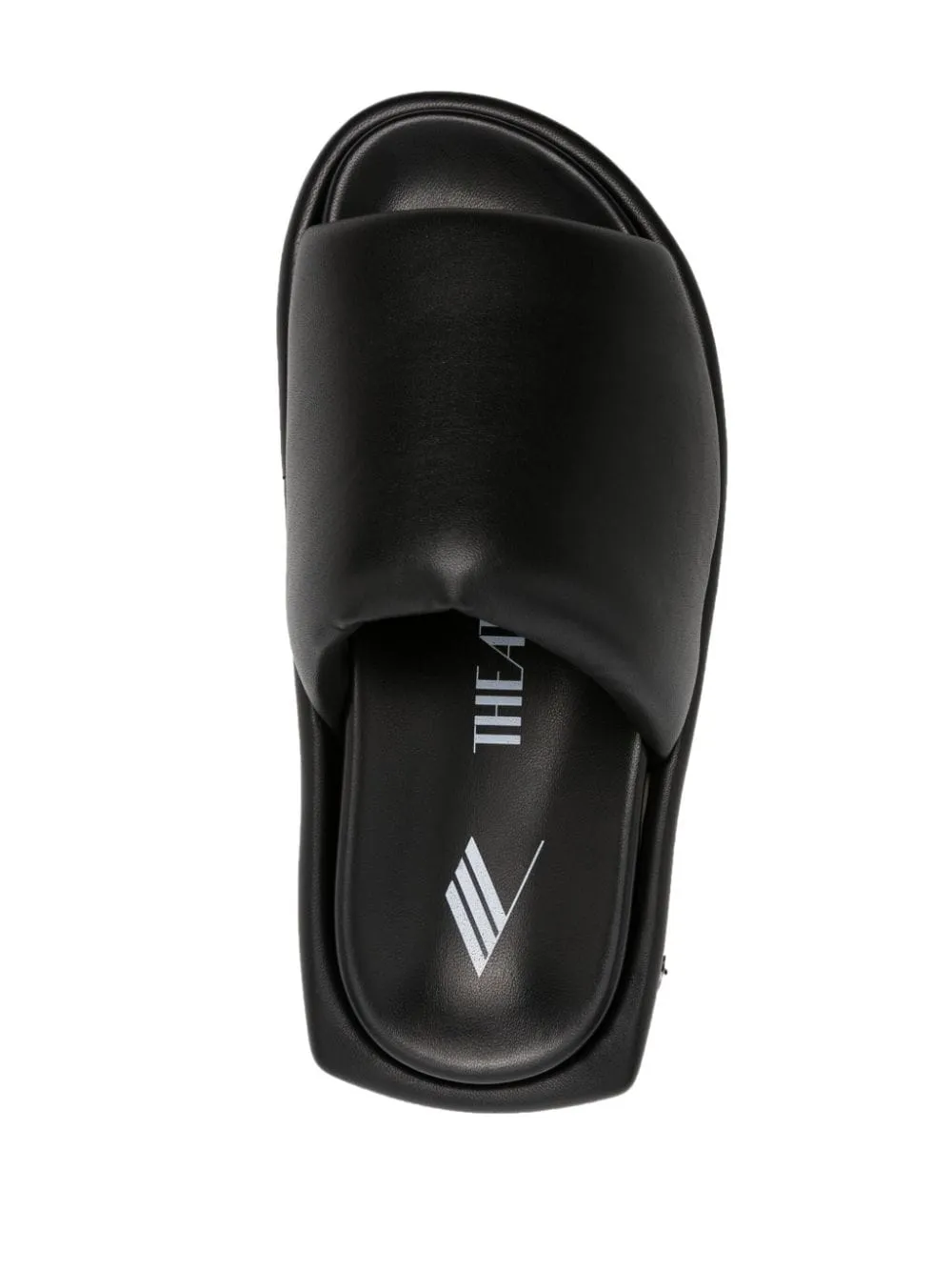 Mia platform leather slides