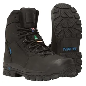 Nats Men's Winter Safety Work Boots CSA Natex 2.0 | 8" Waterproof, Primaloft® Insulation, Anti-Slip Outsoles, Fiberglass Toe | Sizes 7-13