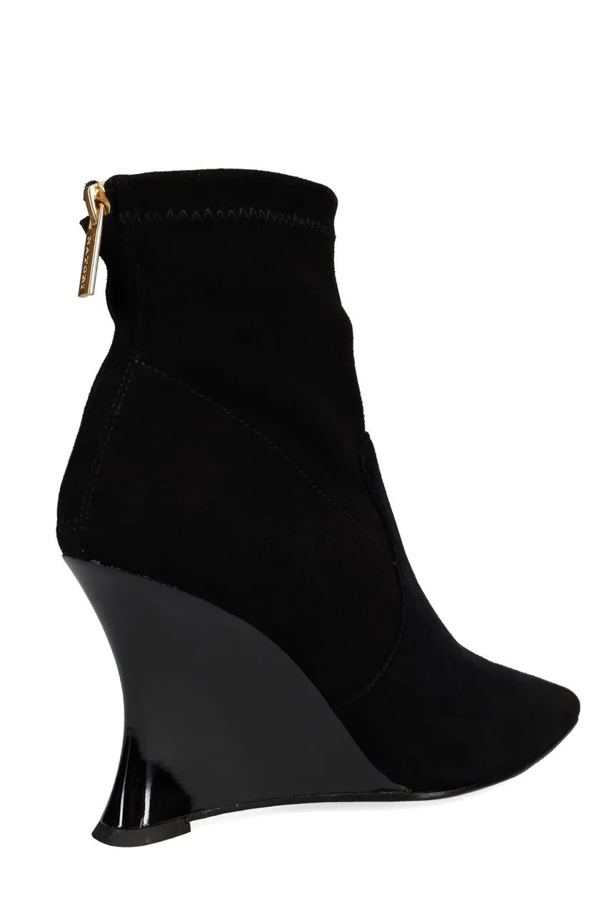 Neko Suede Wedge Ankle Boot