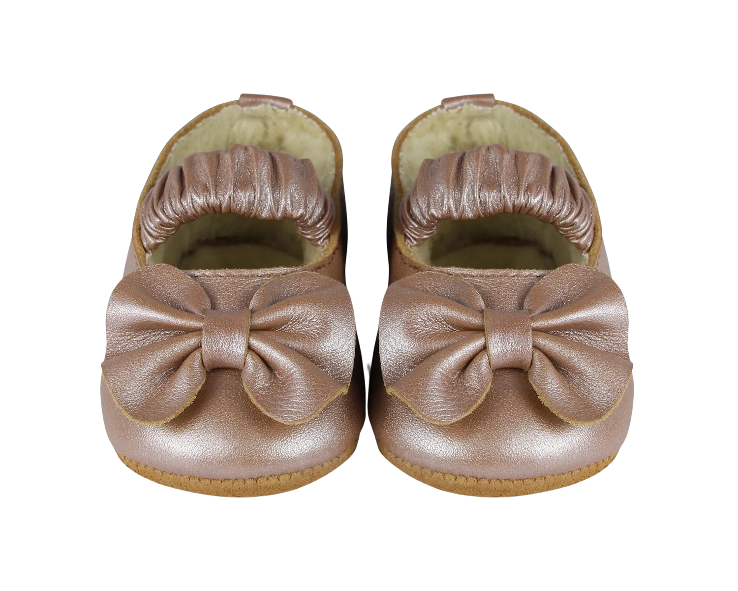 Neni Ballerinas | Clay Metallic Leather