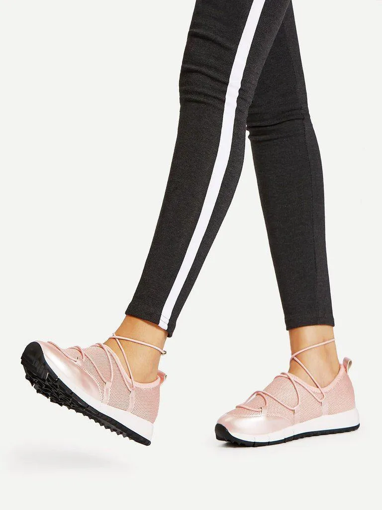 Net Surface Low Top Sneakers