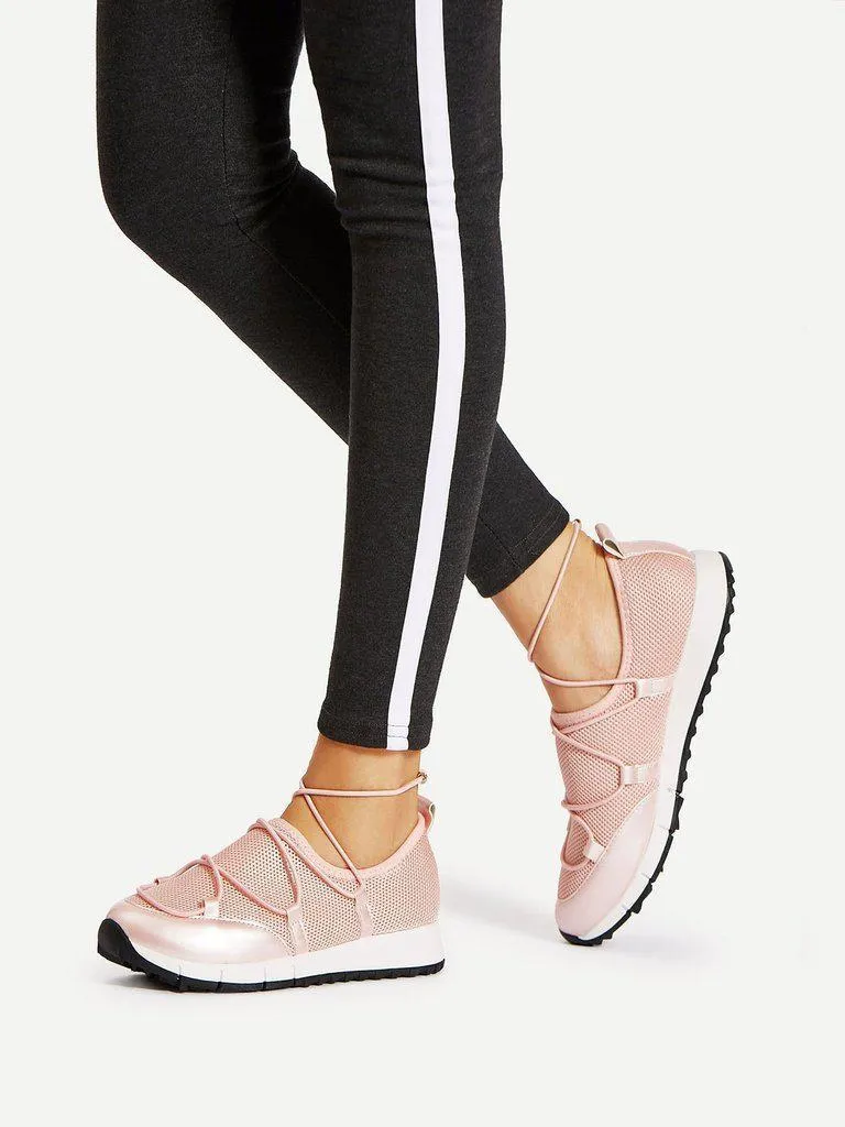 Net Surface Low Top Sneakers
